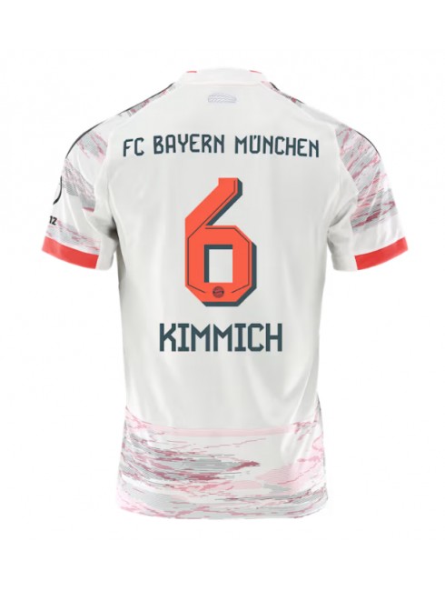 Moški Nogometna dresi replika Bayern Munich Joshua Kimmich #6 Gostujoči 2025-26 Kratek rokav Moški Nogometna dresi replika Bayern Munich Joshua Kimmich #6 Gostujoči 2025-26 Kratek rokav